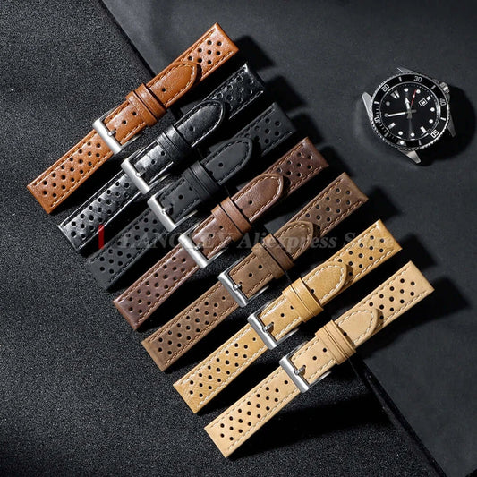 Amazfit Leather Band for Smartwatch - Vintage Calfskin Breathable Strap