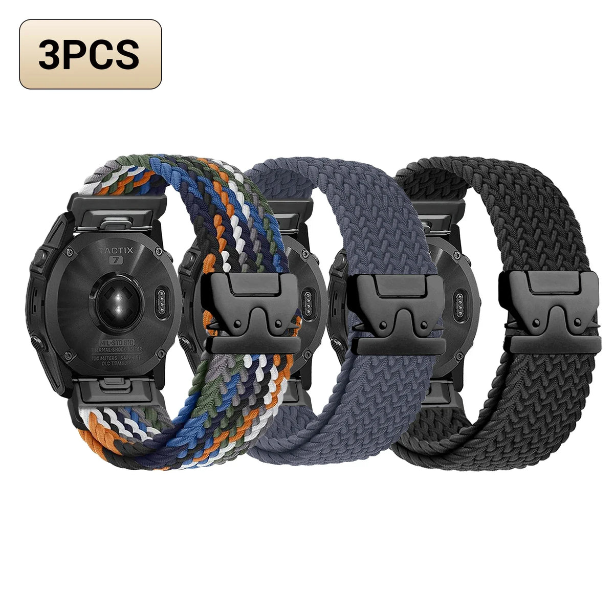 Garmin QuickFit 20/22/26mm Braided Stretch Nylon Band
