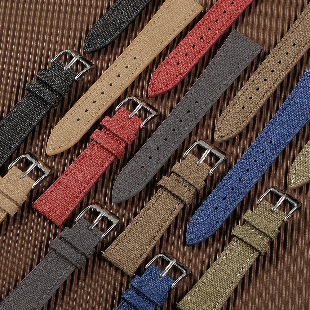 Huawei Watch & Watch GT Slim Canvas Band with Leather Lining