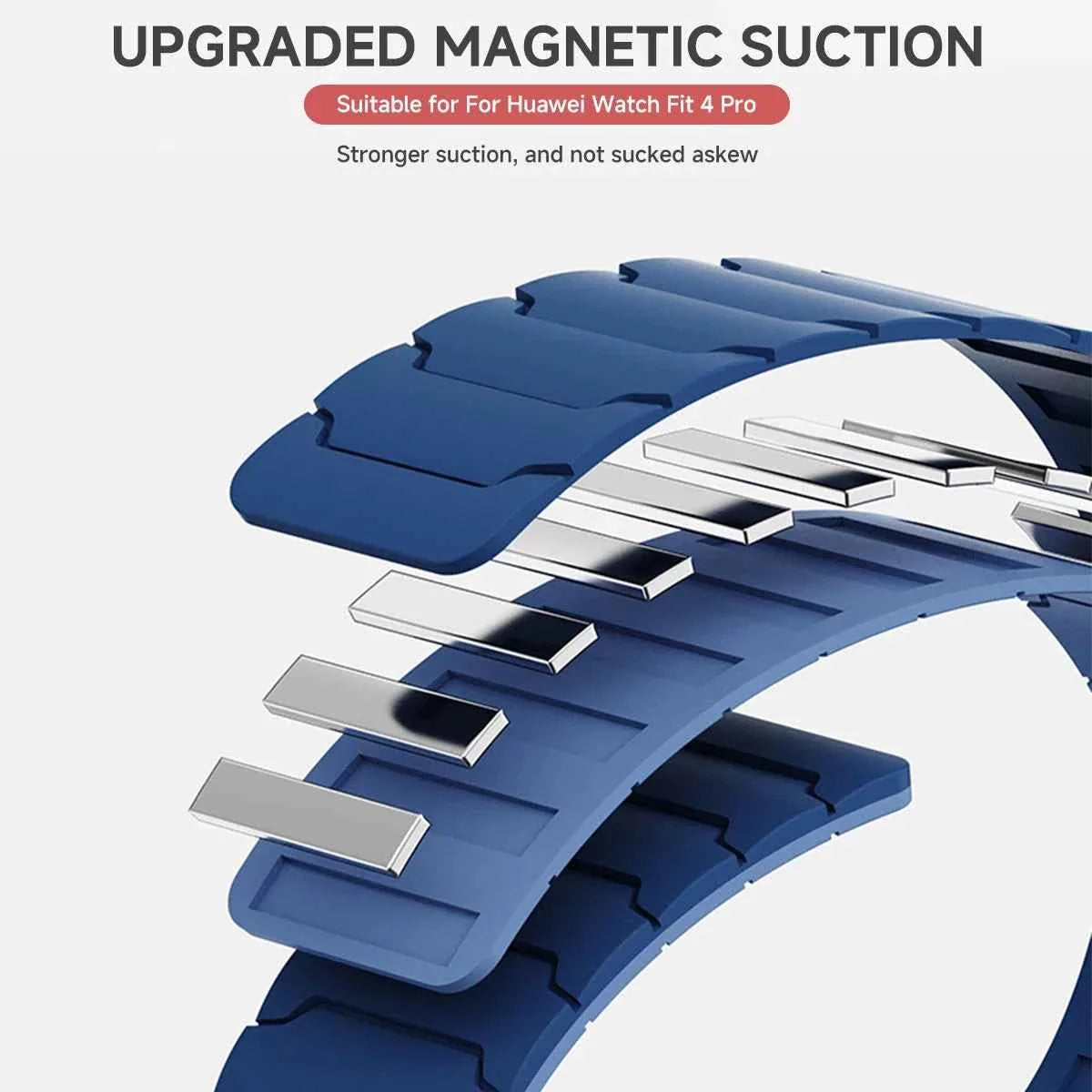Magnetic Silicone Band for Huawei Watch Fit 4 / Fit 4 Pro / Fit 3 / Fit 2