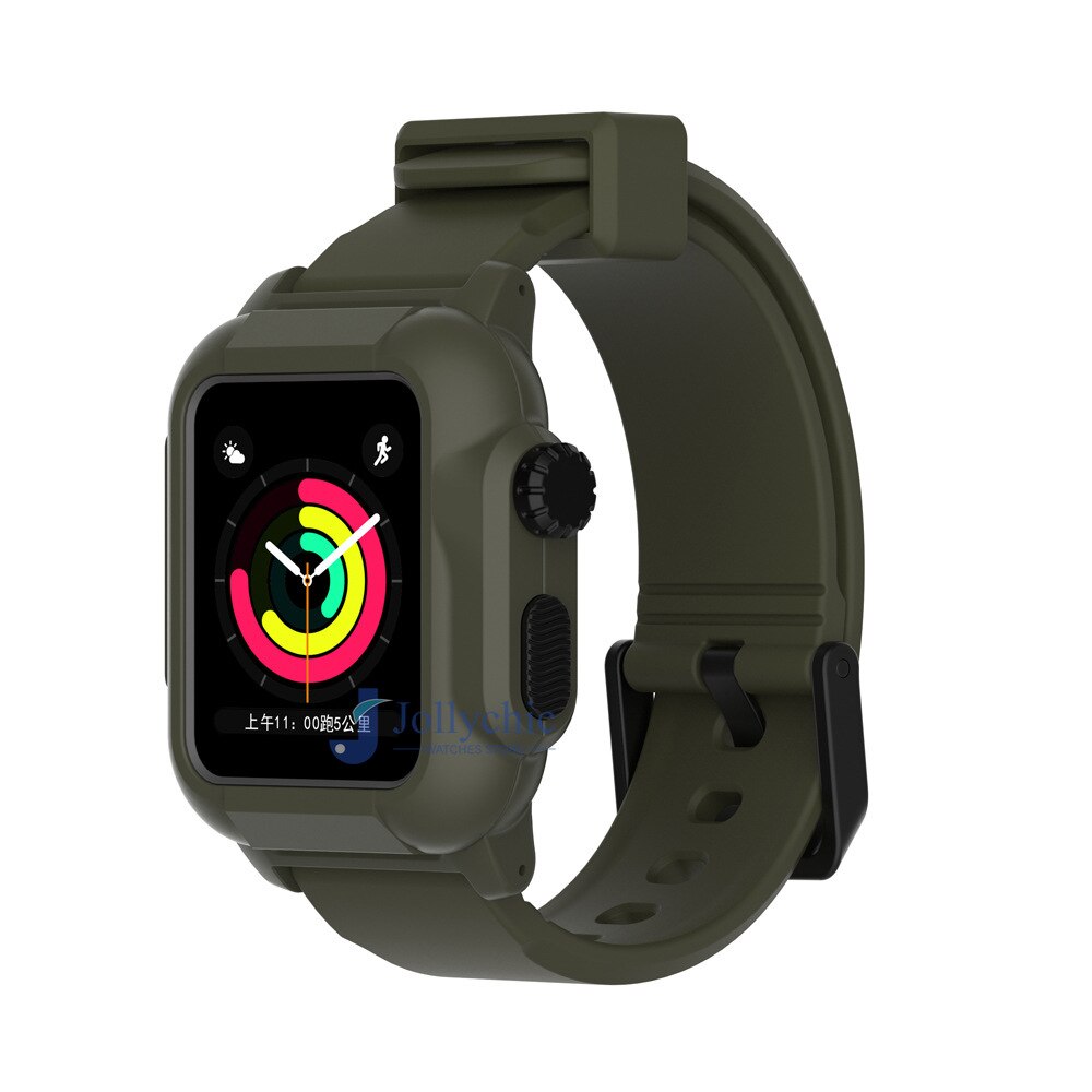 Silicone Band+Case For Apple Watch Strap - Stylish Protection