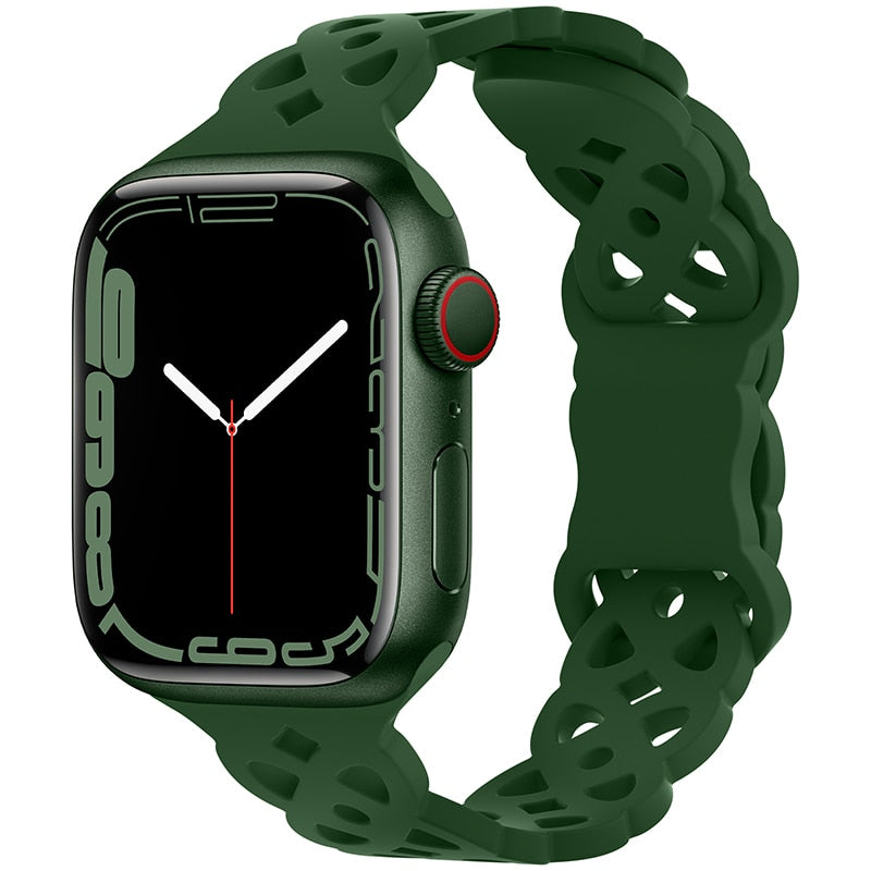 Silicone Strap Apple Watch Band Series - Stylish Comfort & Compatibility