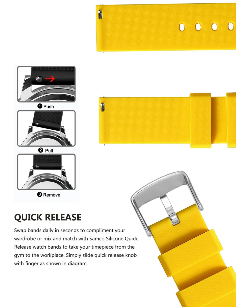 Huawei Watch & Watch GT Curved-End Silicone Band