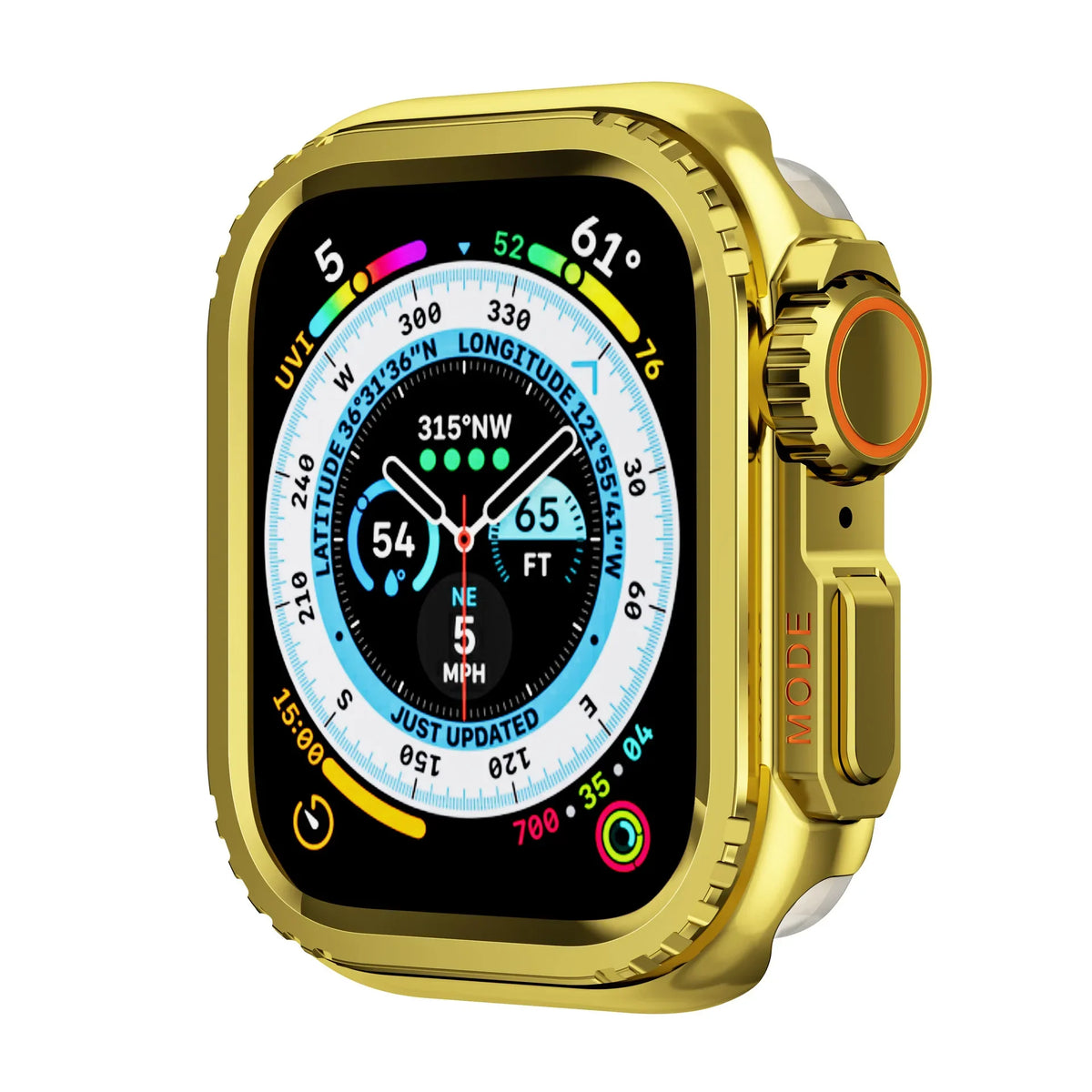 Metal Alloy Protective Case for Apple Watch Series 4–12, SE, and Ultra 1/2/3/4