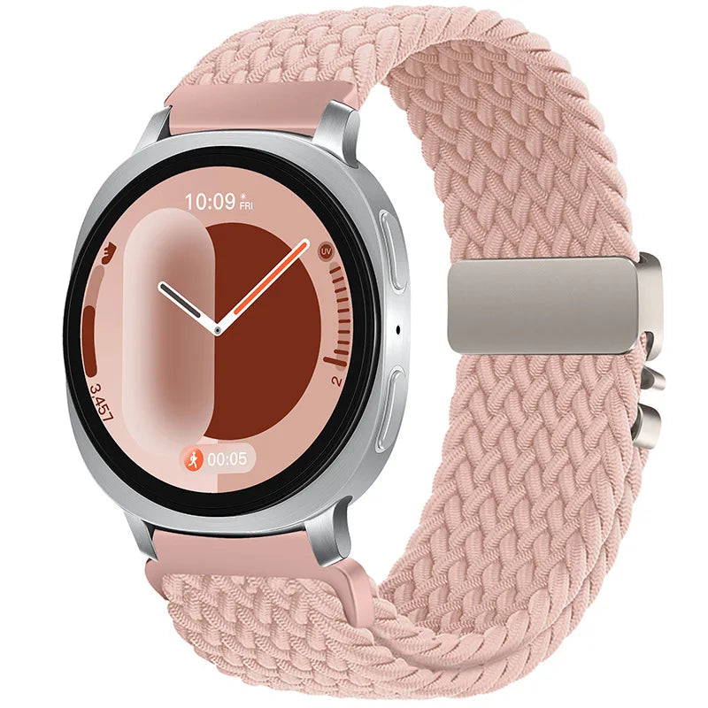 Samsung Galaxy Watch Elastic Woven Nylon Band | Watch 9 & 8 40mm 44mm / Watch 8 Classic 46mm / Galaxy Ultra 47mm (2025) Sport Strap