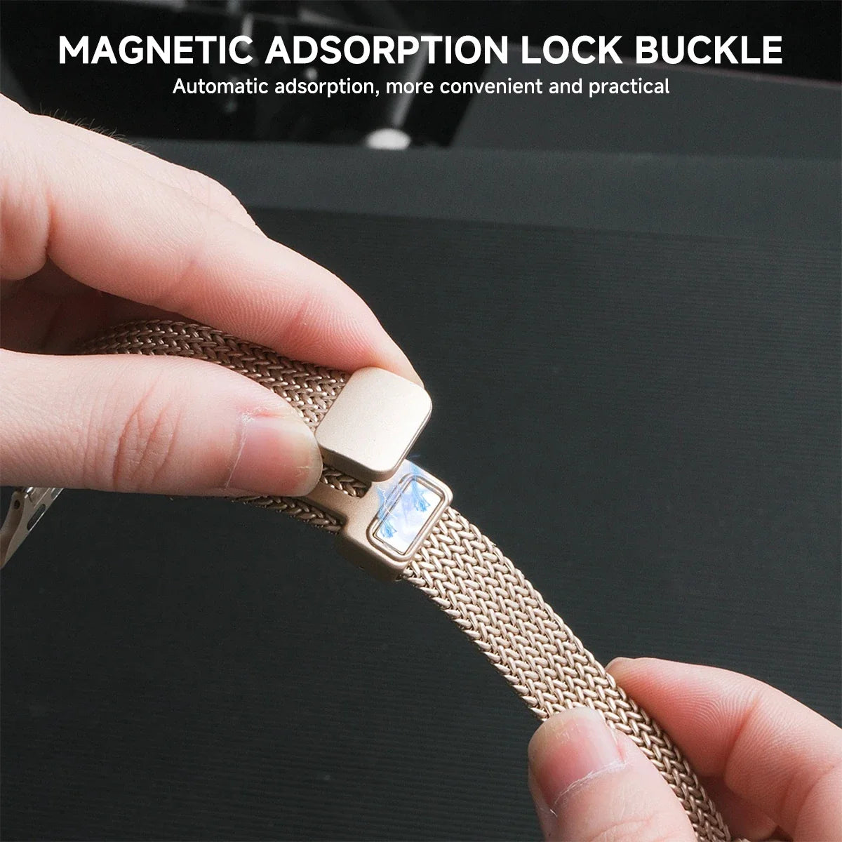 Motorola Moto Watch Slim Magnetic Metal Mesh Band