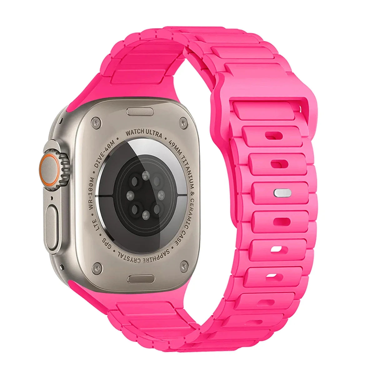 Silicone Strap for Apple Watch Ultra 3/2/1 49mm – Series 11/10/9/8/7/6/SE/5/4 46/45/44/42/41/40mm
