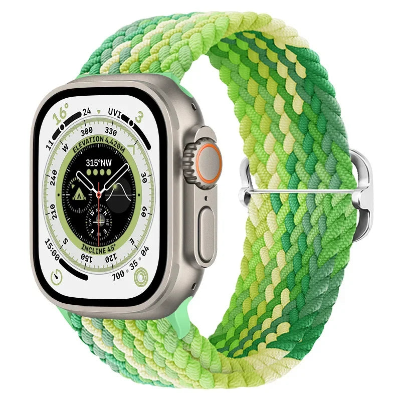 Braided Nylon Solo Loop for Apple Watch Series 1-12, SE & Ultra 1/2/3/4