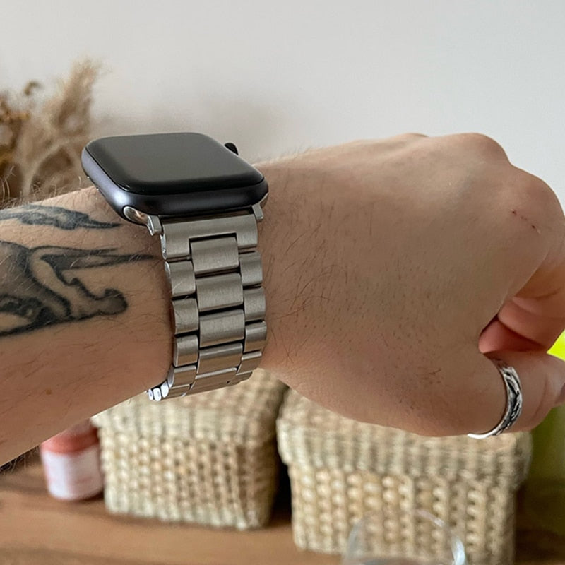 Apple Watch Steel Band | Series 11/10/9/8/7/6/5/4/SE & Ultra 1/2/3 - Arleathercraft