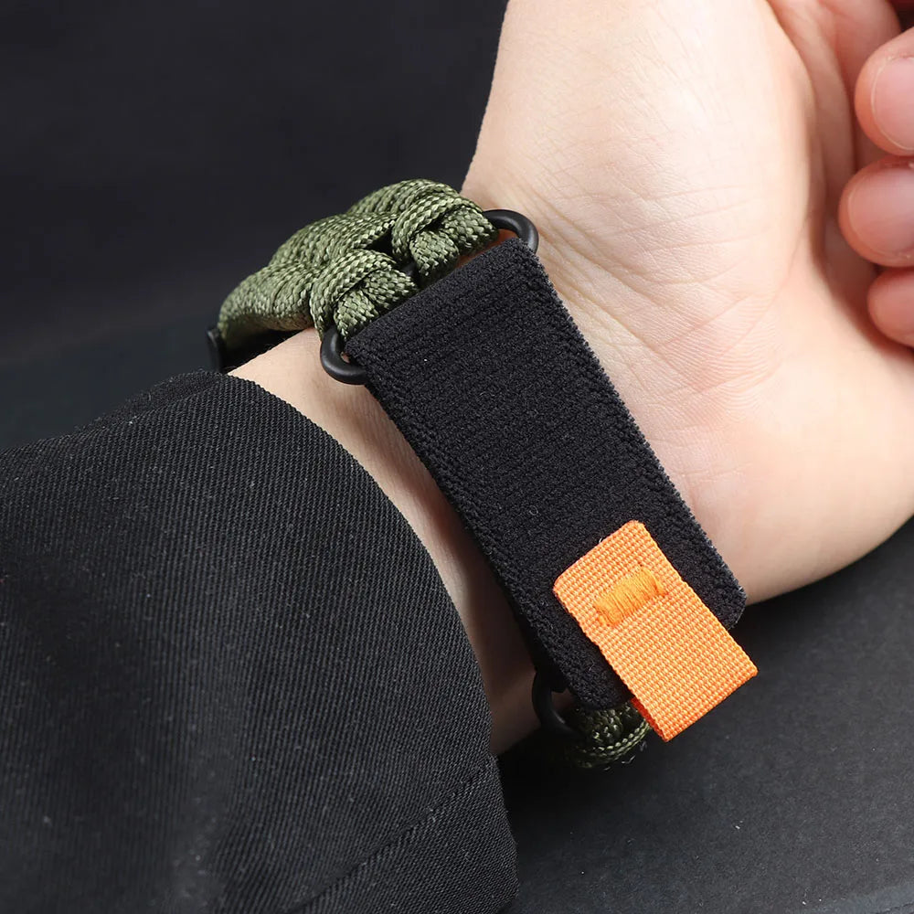 Samsung Galaxy Nylon Umbrella Rope Watch Band For Watch8/Watch8 Classic/Watch9/Ultra/Ultra2