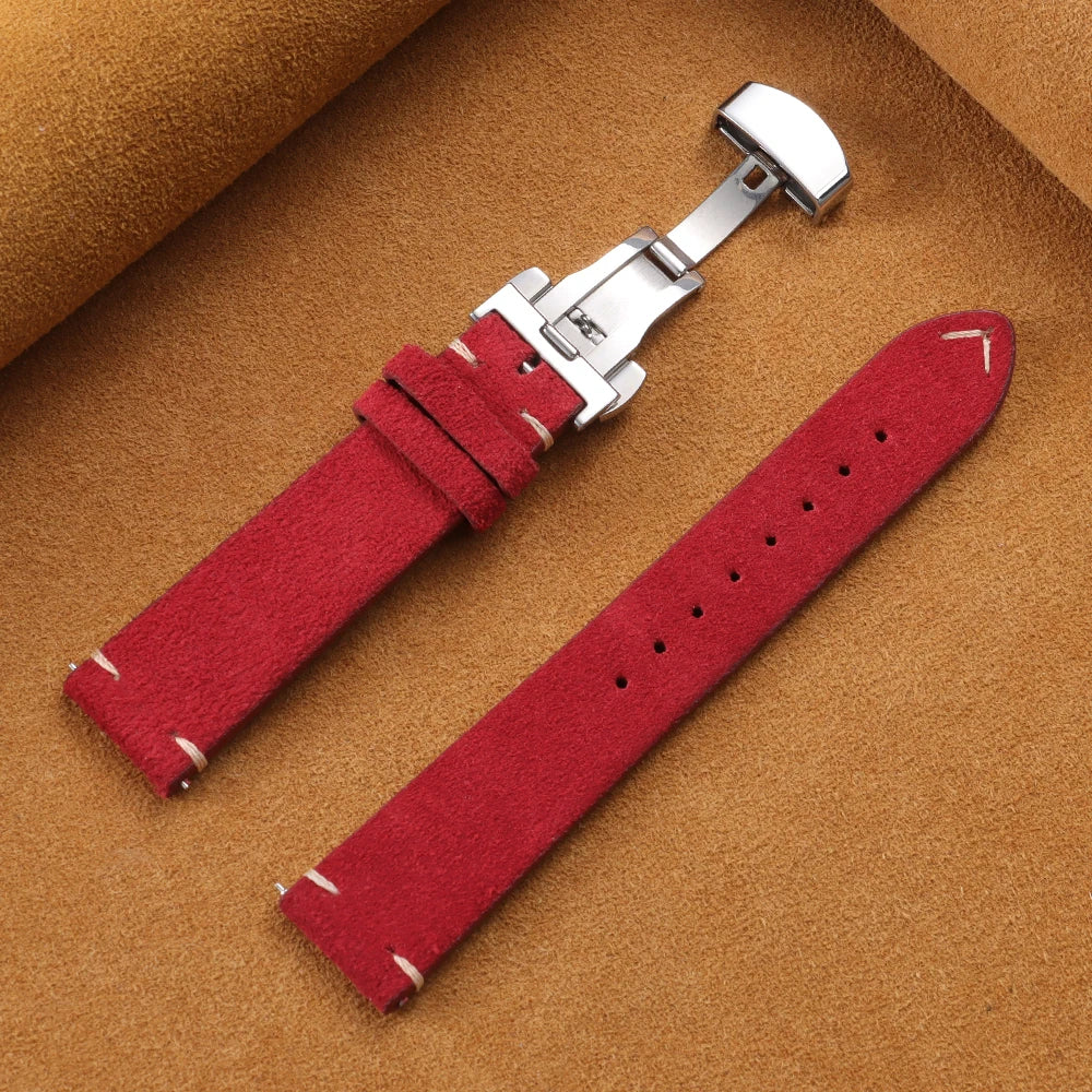Suunto Race, Vertical & 9 Peak Vintage Suede Band with Butterfly Clasp