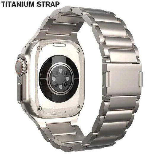 Titanium Magnetic Apple Watch Band – Metal Bracelet | Series 10/9/8/7/6/SE & Ultra 1/2/3 | 42–49mm