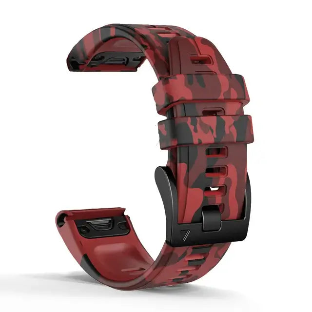 Garmin QuickFit 22/26mm Silicone Band in Camo, Two-Tone or Textured