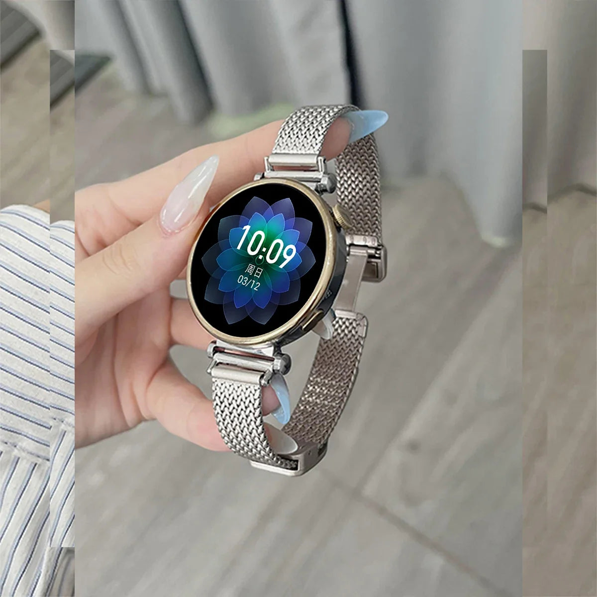 TicWatch Pro 3, E3 & GTH Slim Magnetic Metal Mesh Band