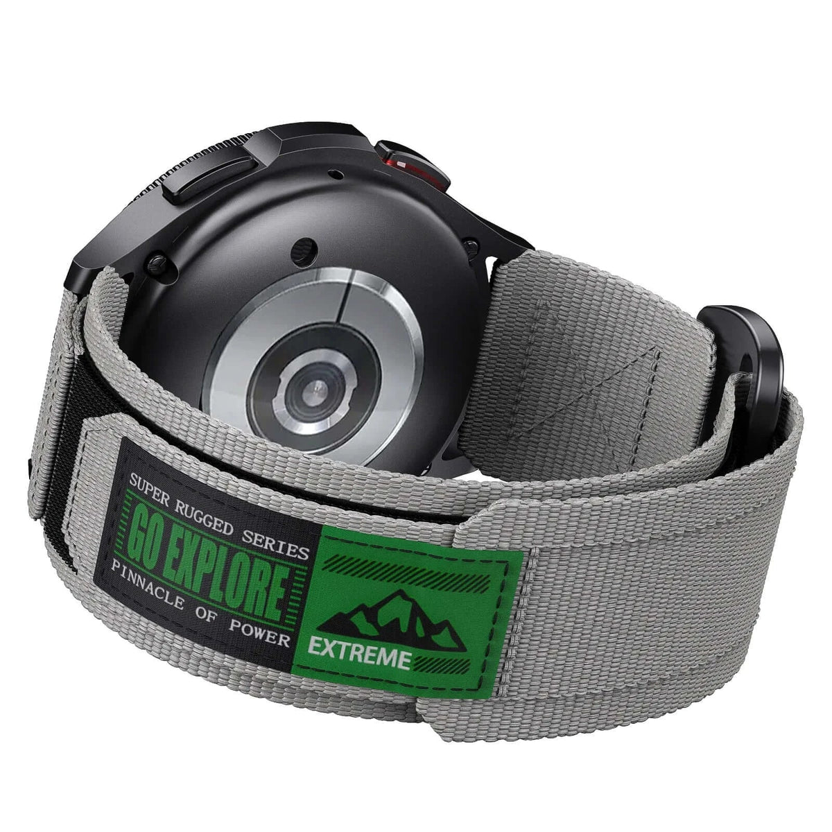 Amazfit Balance, GTR, GTS & Bip Firm Nylon Loop Band, Woven Patch