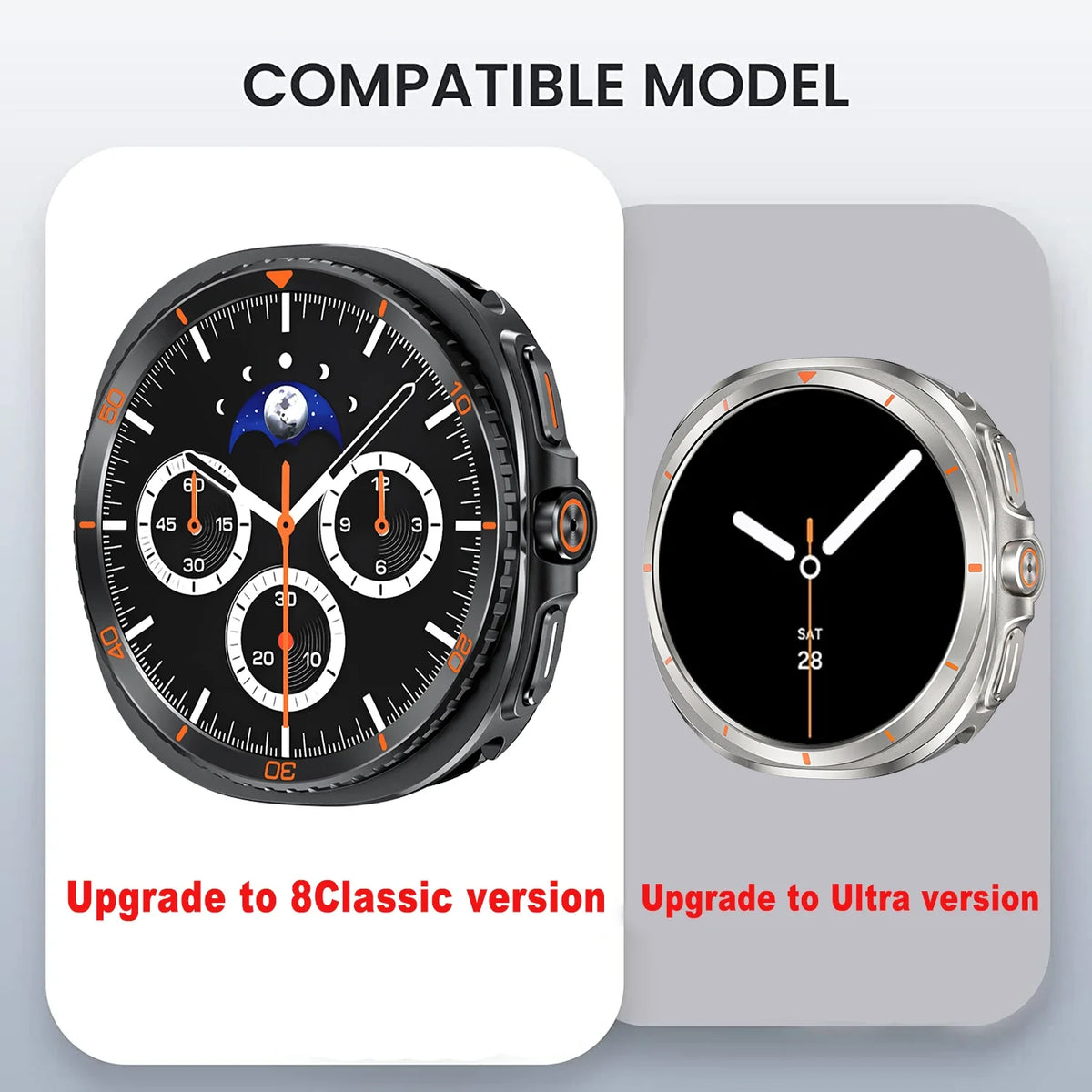 Metal Case for Samsung Galaxy Watch 9 & 8 40mm 44mm | Hard Alloy Protective Cover