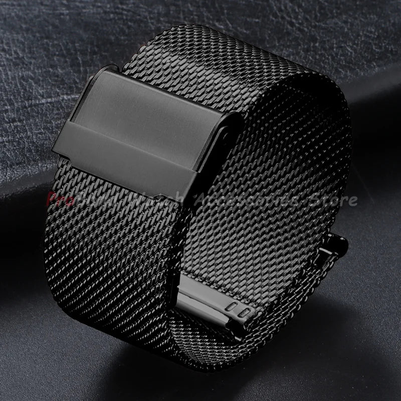TicWatch Pro 5, Pro 3 & E3 Milanese Mesh Band with Sliding Clasp