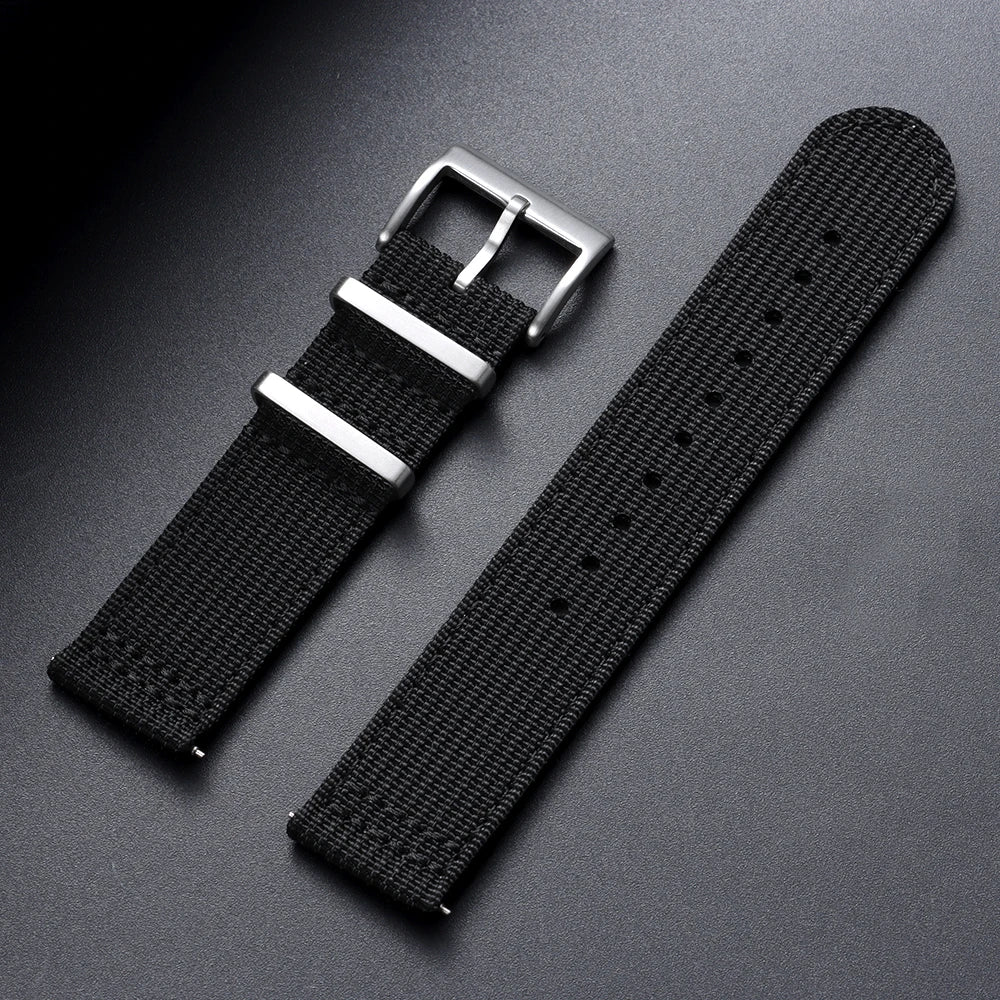 Motorola Moto Watch Ribbed Nylon Two-Piece Band with Keepers