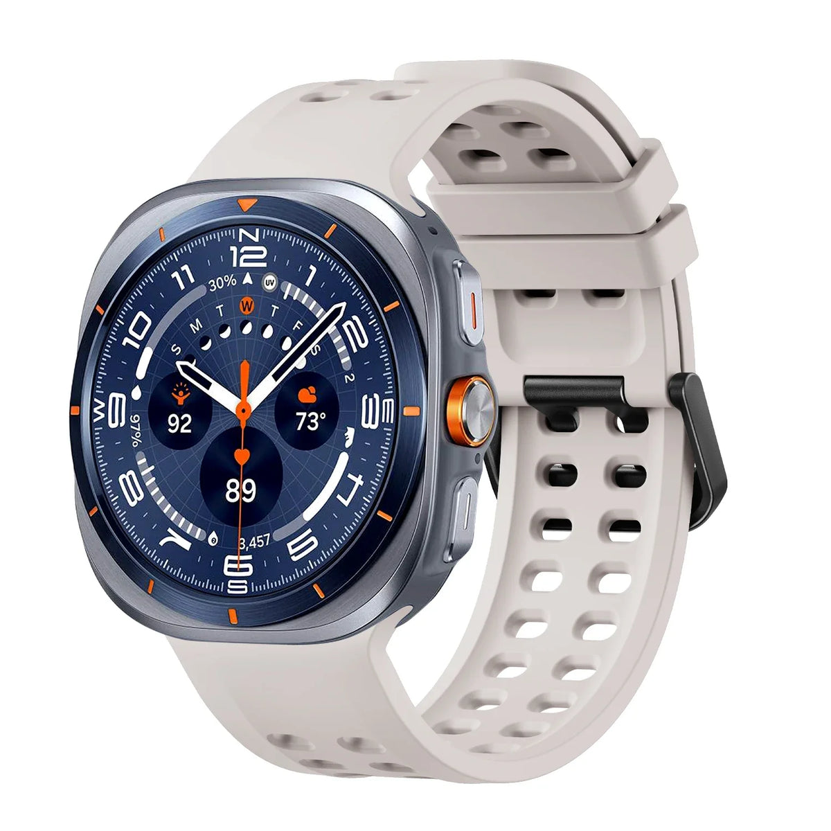 Silicone Sport Band for Samsung Galaxy Watch Ultra 2 & Ultra 2025 47mm | Replacement Strap