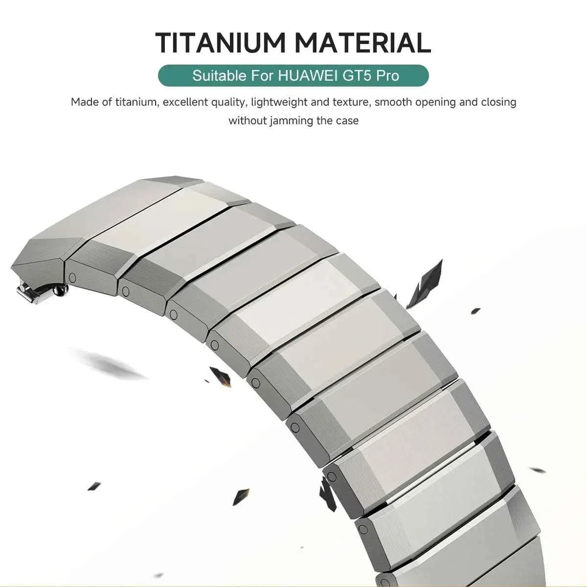 NoGap Titanium Band for Huawei Watch GT5 Pro 46mm