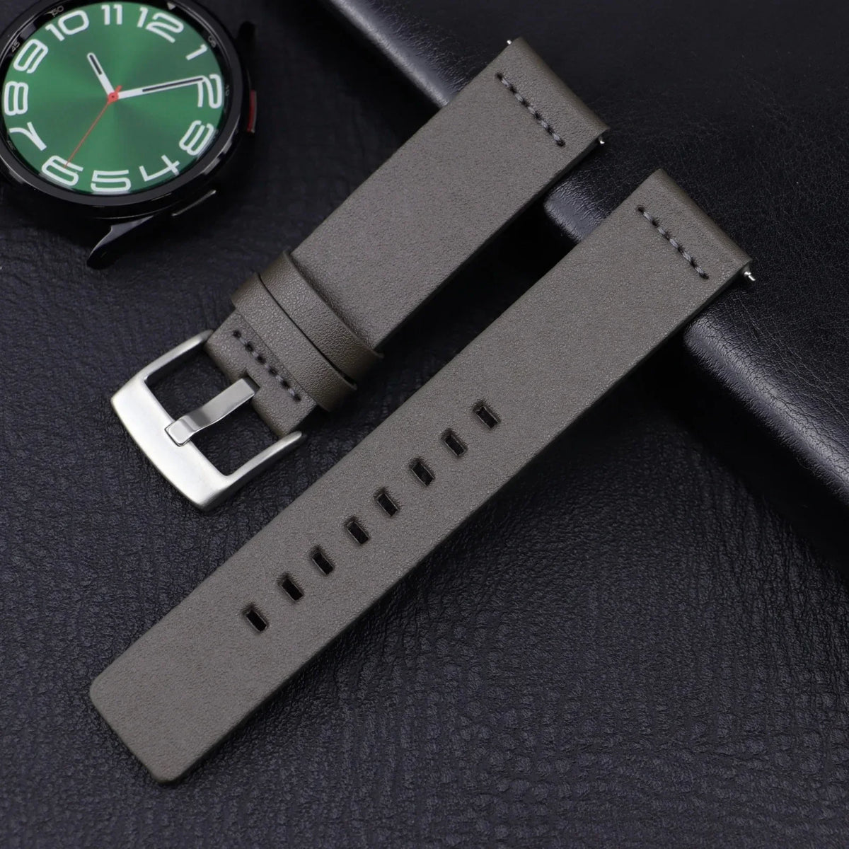 OnePlus Watch Leather Band with Square Holes, Quick Release