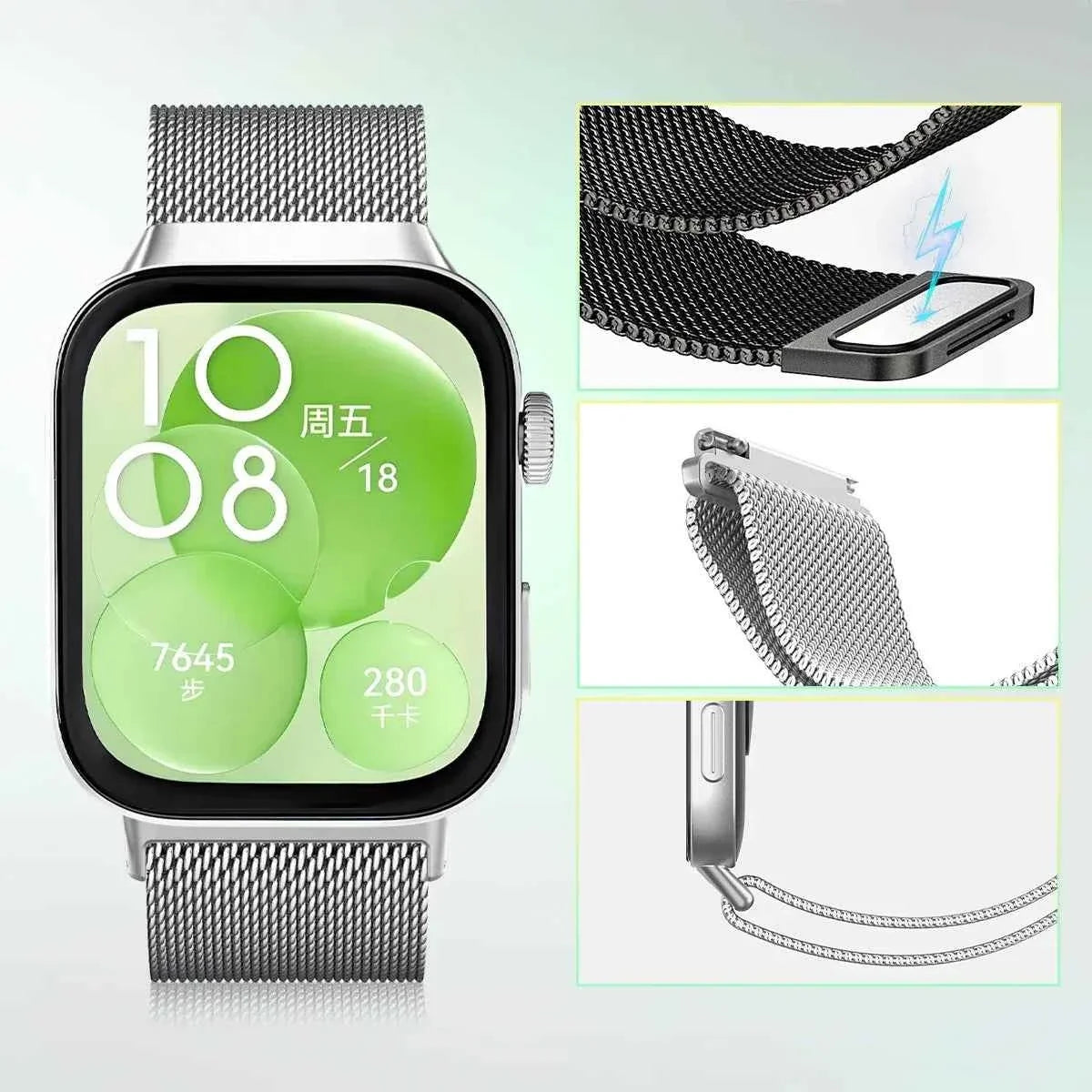 Milanese Magnetic Band for Huawei Watch Fit 3
