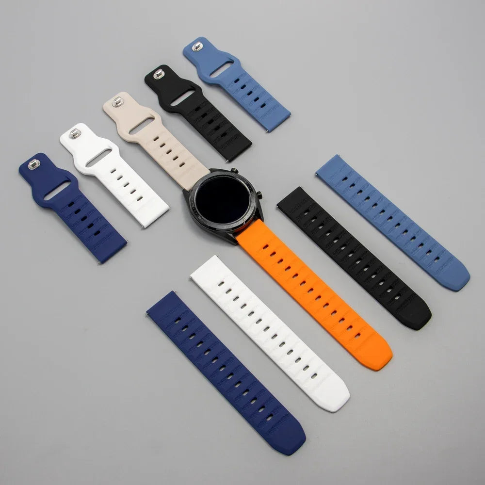 Motorola Moto Watch Silicone Band with Pin-and-Tuck Stud Closure