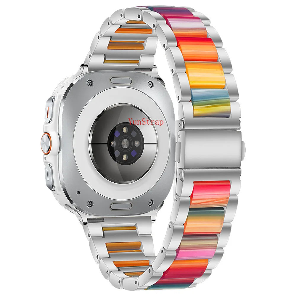 Samsung Galaxy Watch Band Metal Resin Bracelet Watch8/Watch8 Classic/Watch9 Ultra/Ultra2