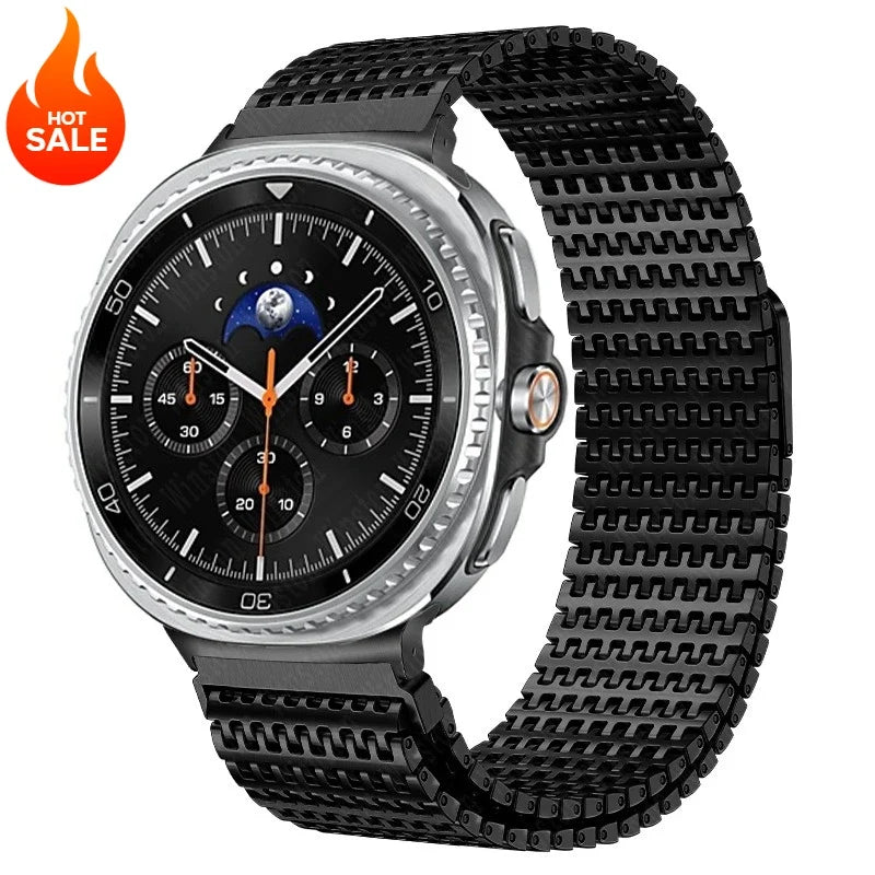 Magnetic Stainless Steel Band for Galaxy Watch 8 & 8 Classic, Ultra 47mm