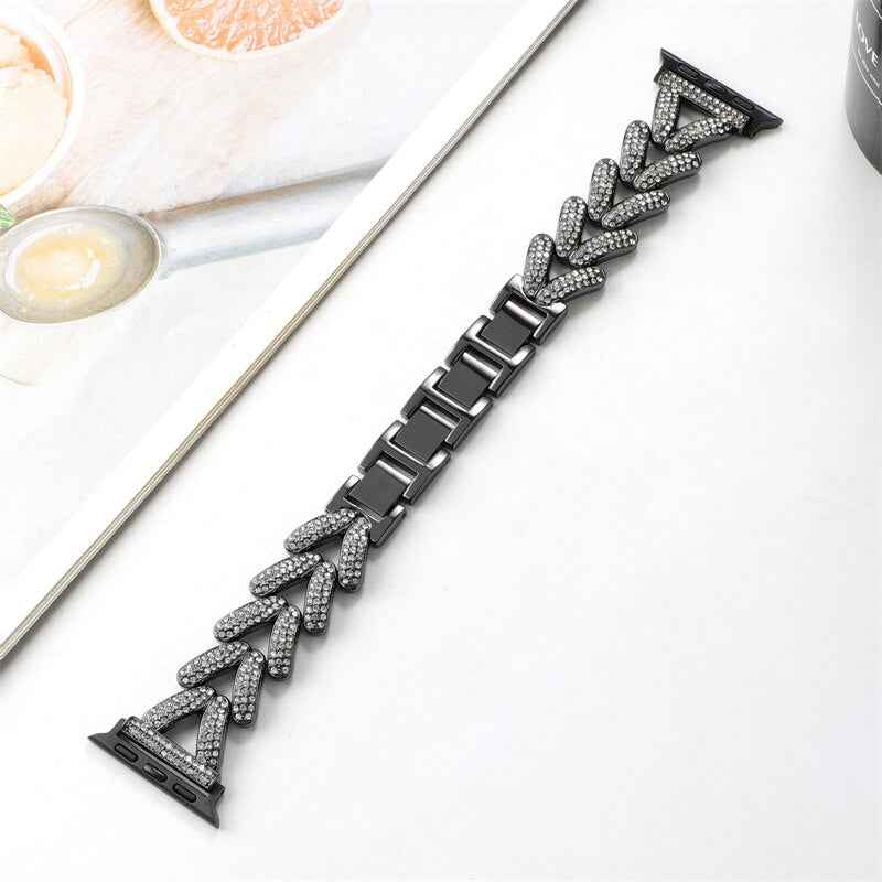 Apple Watch Steel Luxury Chain Strap | Series 11/10/9/8/7/6/5/4/SE & Ultra 1/2/3