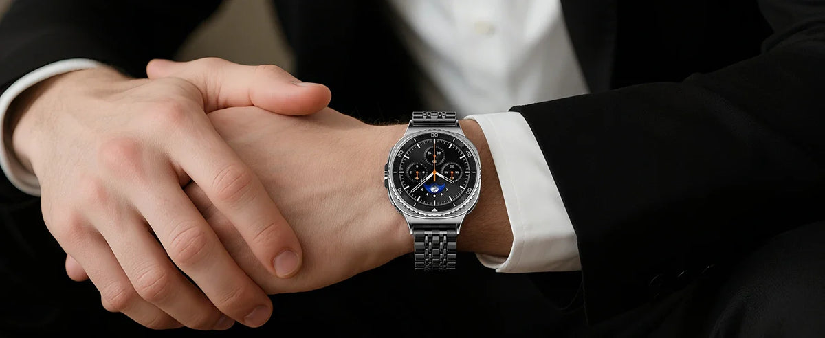 Stainless Steel Band for Samsung Galaxy Watch 8 40mm 44mm, 8 Classic 46mm & Ultra 47mm