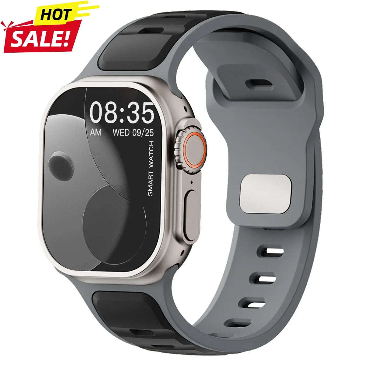 Sport Silicone Apple Watch Band – Dual-Tone | Series 11/10/9/8/7/6/SE & Ultra 1/2/3 | 44/45/46/49mm