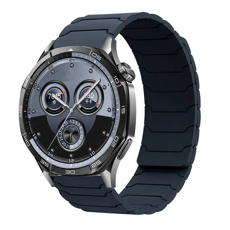 20MM / 22MM Magnetic Silicone Sport Band – Samsung Galaxy Watch 7/6/5/4 & Huawei Watch GT5/GT4/GT3