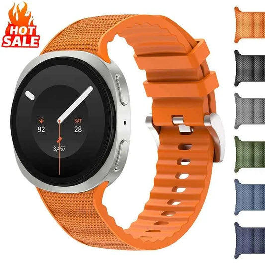 Silicone Sport Band for Samsung Galaxy Watch 9 & 8 40mm 44mm & Classic 46mm | Functional Replacement Strap