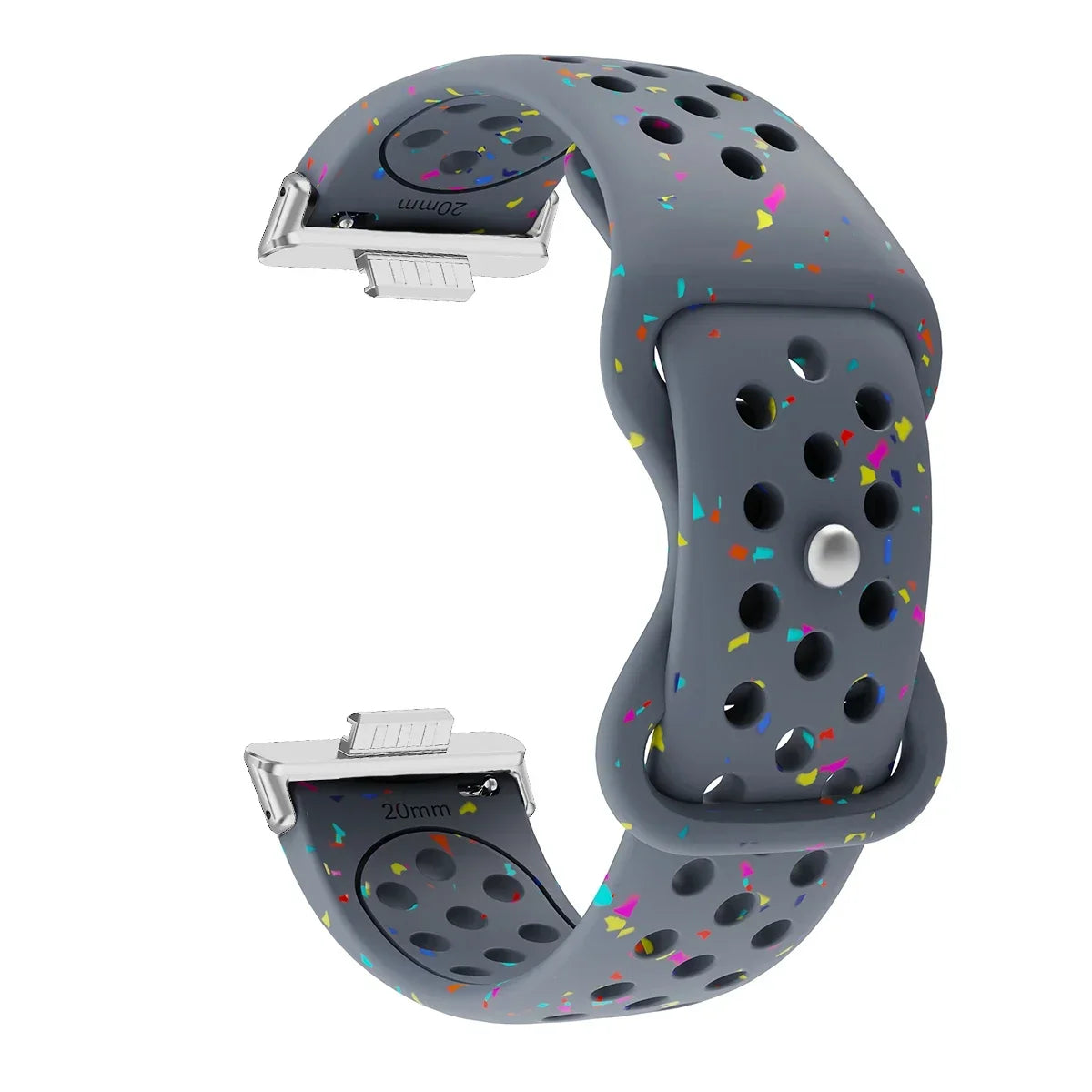 Sport Silicone Watch Band for Huawei Watch Fit 3 / Fit 2 / Fit 1 – Stamp Pattern
