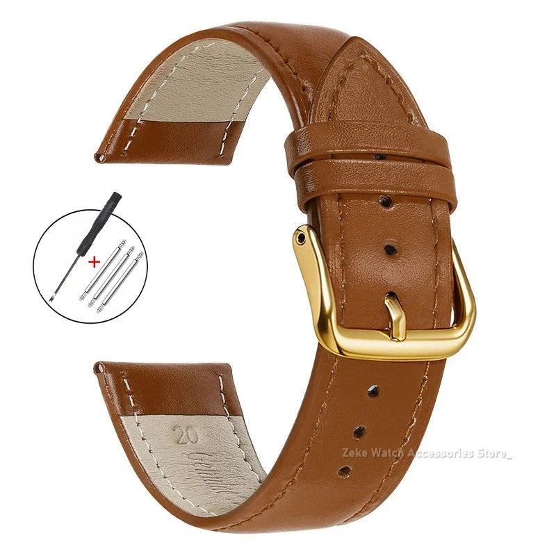 Motorola Moto Watch Slim Calfskin Band, Spring Bars & Tool