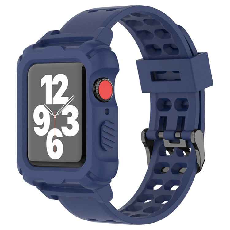 Silicone Apple Watch Band+Case Series 9/8/7/6/5/4/SE