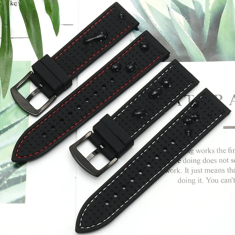 OnePlus Watch Perforated Silicone Band with Contrast Stitching