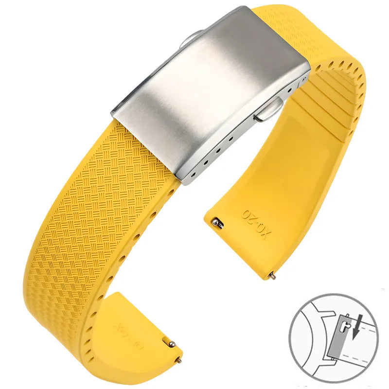 COROS PACE & APEX FKM Rubber Band with Folding Clasp