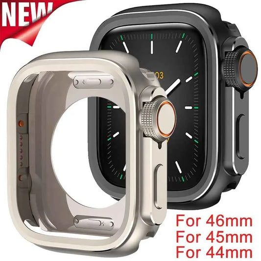 Apple Watch Aluminum Alloy Case | Ultra 3/2/1 49mm / Series 11-10 46mm / Series 9-8-7 45mm / Series 6-SE-5-4 44mm Metal Bumper
