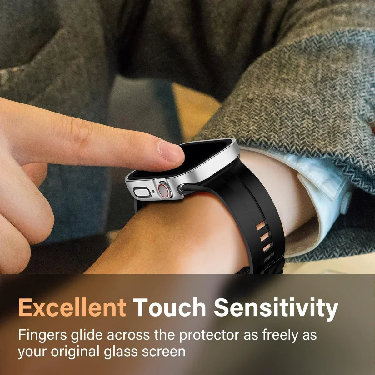 Waterproof Metal Alloy Apple Watch Case – Hard Full Cover | Series 11/10/9/8/7/6/SE & Ultra 2 | 42–49mm