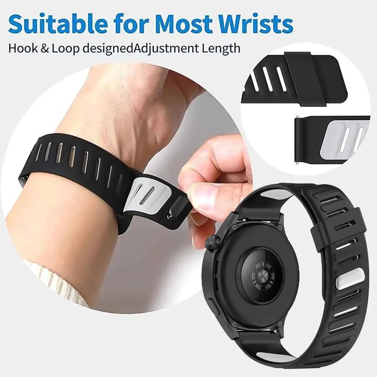 22mm Silicone Band for Redmi Watch 5 Active / 5 Lite & CMF Watch Pro 2 / 3