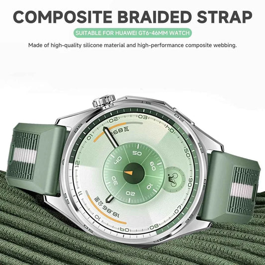 Nylon Silicone Woven Watch Strap – 22mm | Huawei Watch GT6/GT5/GT4/GT3