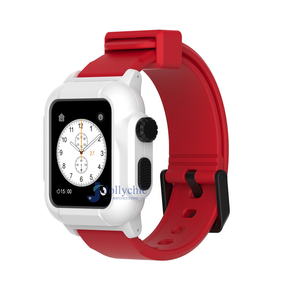 Silicone Band+Case For Apple Watch Strap - Stylish Protection