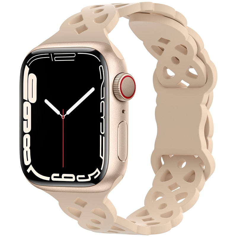 Silicone Strap Apple Watch Band Series - Stylish Comfort & Compatibility