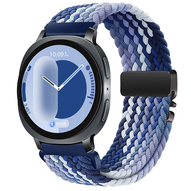 Samsung Galaxy Watch Elastic Woven Nylon Band | Watch 9 & 8 40mm 44mm / Watch 8 Classic 46mm / Galaxy Ultra 47mm (2025) Sport Strap