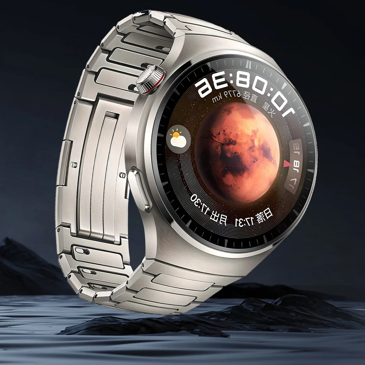 Titanium Alloy Band for Huawei Watch 4 Pro – No-Gap Luxury Metal Bracelet