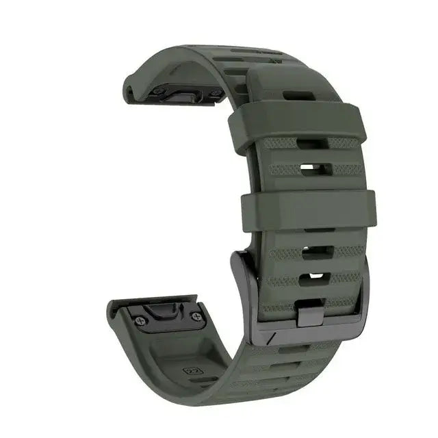 Garmin QuickFit 22/26mm Silicone Band, Solid or Two-Tone Perforated
