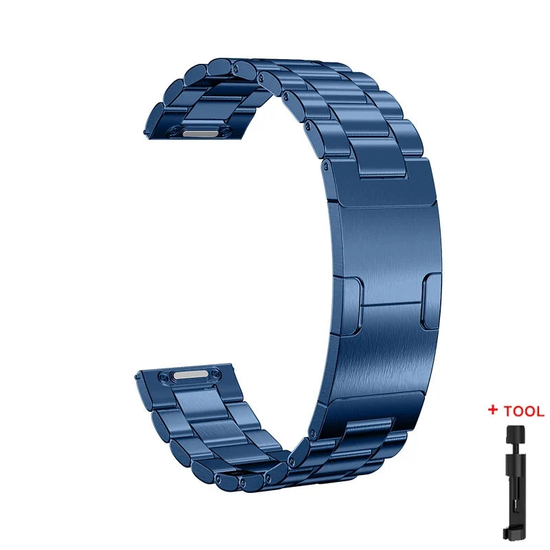 22MM Stainless Steel Band for Huawei Watch GT6 Pro / GT5 / GT4 & CMF Watch Pro / Xiaomi Watch S4