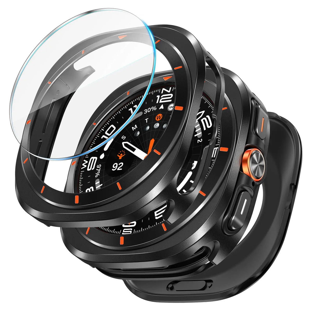 Alloy Case & Tempered Glass for Galaxy Watch Ultra 47mm (2024/2025)